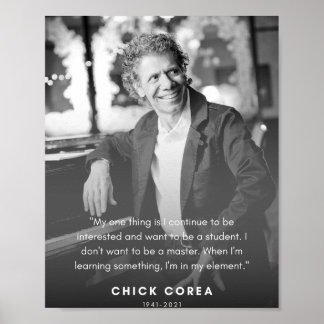 Póster Cita de Chick Corea