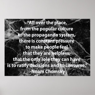Póster Cita de Chomsky