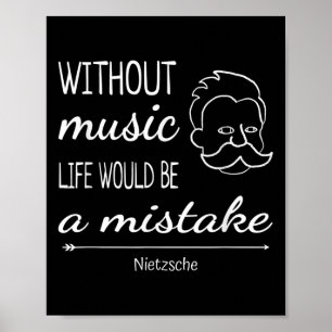 Póster Cita de citas de Friedrich Nietzsche