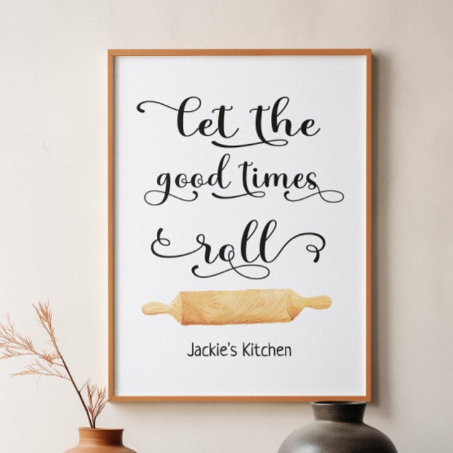 Póster Cita de cocina buenos tiempos tipografía blanca ne (Subido por el creador)