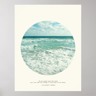 Póster Cita de Cristóbal Colón