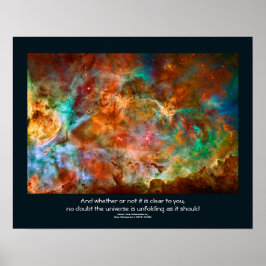 Póster Cita de Desiderata - Carina Nebula en Argo Navis