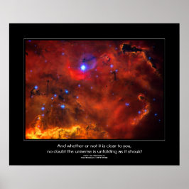 Póster Cita de Desiderata - Constellation Puppis Nebula
