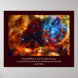 Póster Cita de Desiderata - Estrellas de la Nebulosa Tará
