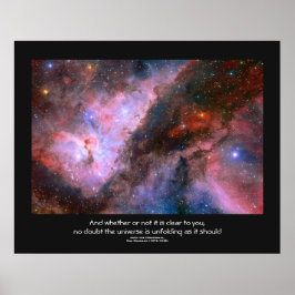 Póster Cita de Desiderata - Nebulosa de Carina, Eta Carin