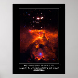 Póster Cita de Desiderata - Star Cluster Pismis 24