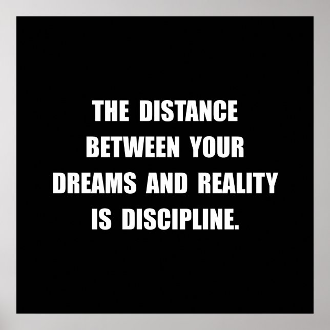 Póster Cita de disciplina (Frente)