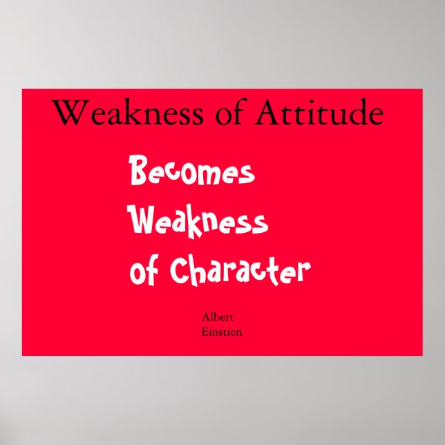 Póster Cita de Einstien (Frente)