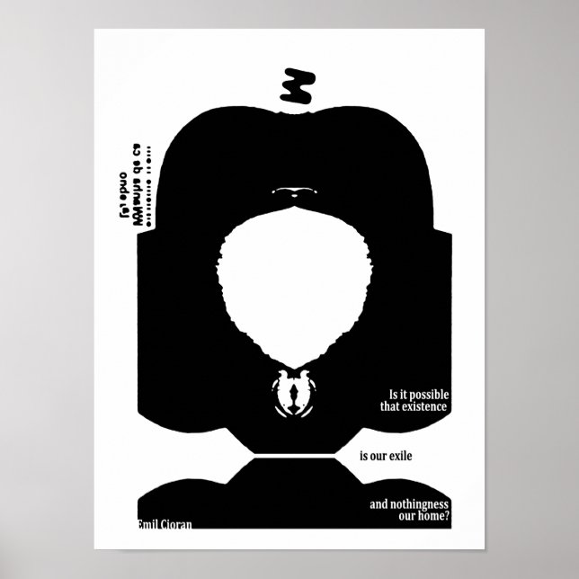 Póster Cita de Emil Cioran (Frente)