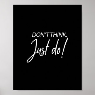 Póster Cita de emprendedor motivacional No creo que sea a