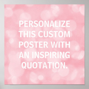 Póster Cita de encargo, poster personalizado, burbujas