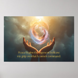 Póster Cita de Encontrar Paz