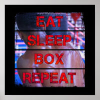 Cita de entrenamiento de Boxer Comer caja de sueño