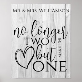 Póster Cita de Escrituras de Boda Cristiana Regalo de Mad