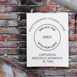 Póster Cita de etiquetas con el logotipo de nombre de est