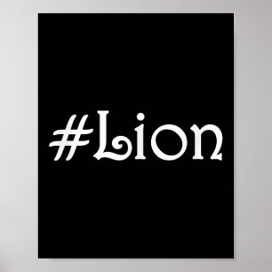 Póster Cita de éxito Inspirador motivacional #lion