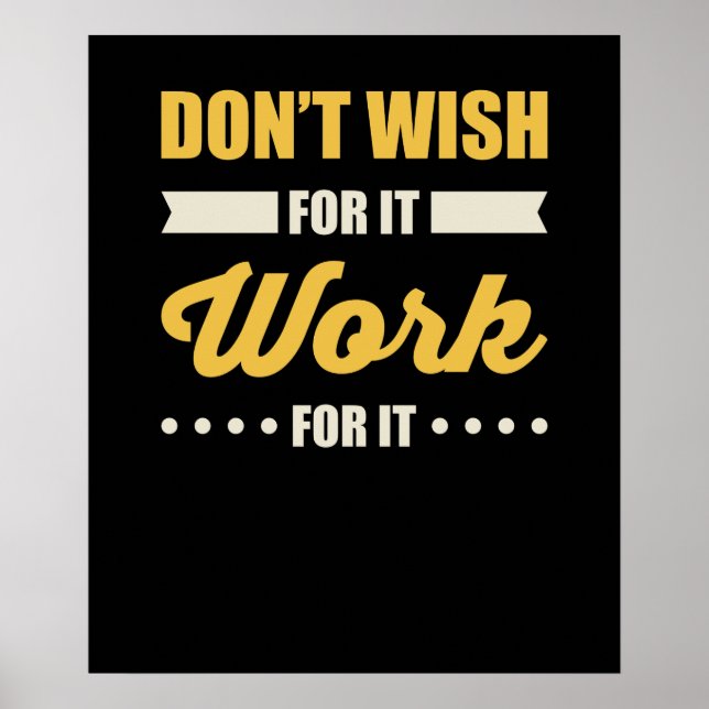 Póster Cita de éxito motivacional inspiradora (Frente)