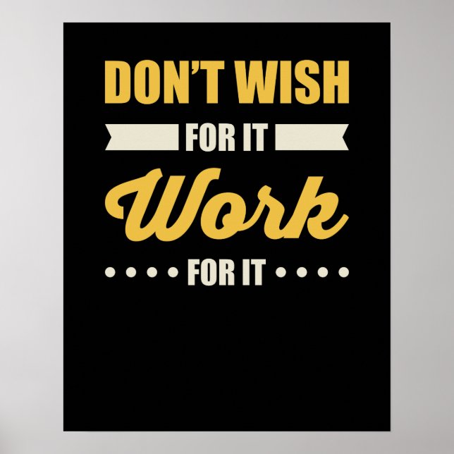 Póster Cita de éxito motivacional inspiradora (Frente)