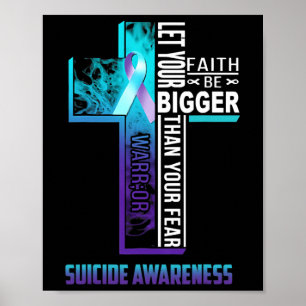 Póster Cita De Fe Cristiana Para Suicidio De Salud Mental