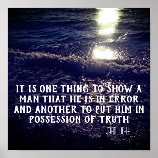 Póster Cita de filosofía de John Locke