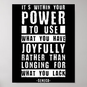 Póster Cita de Filosofía Esterical Seneca Stoici Inspirad