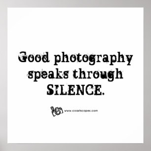Póster Cita de fotografía silenciosa