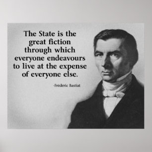 Póster Cita de Frederic Bastiat