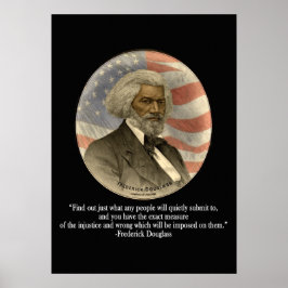 Póster Cita de Frederick Douglass