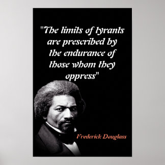 Póster Cita de Frederick Douglass sobre los límites de lo