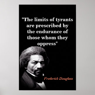 Póster Cita de Frederick Douglass sobre los límites de lo