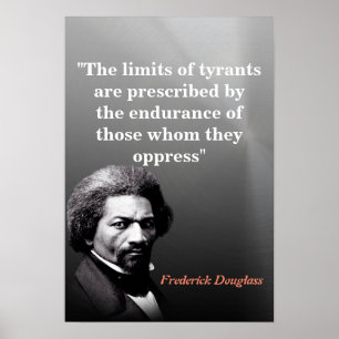 Póster Cita de Frederick Douglass sobre los límites de lo