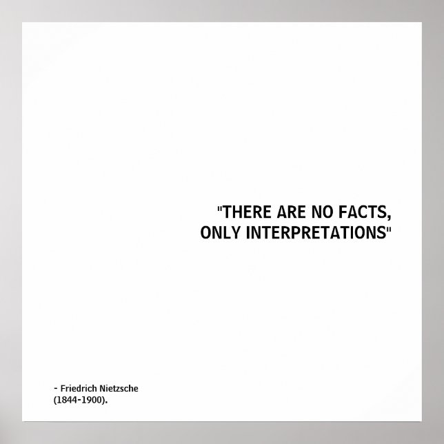 Póster Cita de Friedrich Nietzsche (Frente)