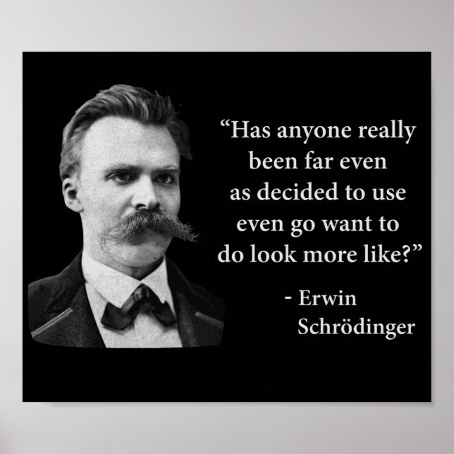 Póster Cita de Friedrich Nietzsche Troll (Frente)
