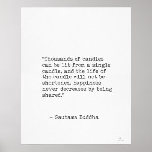 Póster Cita de Gautama Buddha