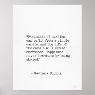 Póster Cita de Gautama Buddha