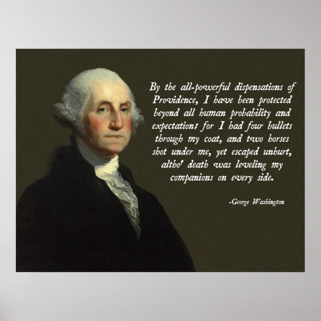 Póster Cita de George Washington Providence (Frente)