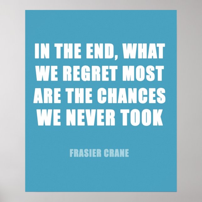 Póster Cita de grulla de Frasier