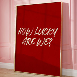 Póster Cita de guión de pincel romántico estético para el