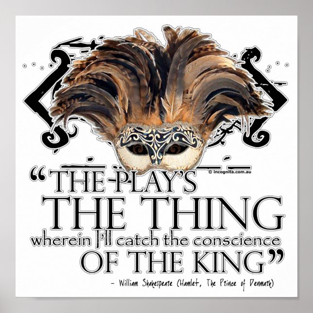 Póster Cita de Hamlet Play (Frente)