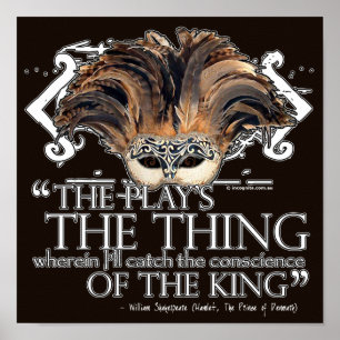 Póster Cita de Hamlet Play