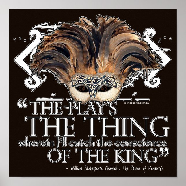 Póster Cita de Hamlet Play (Frente)