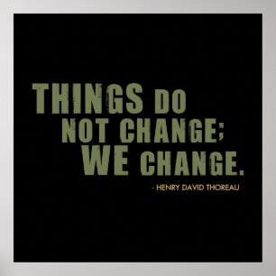 Póster Cita de Henry David Thoreau