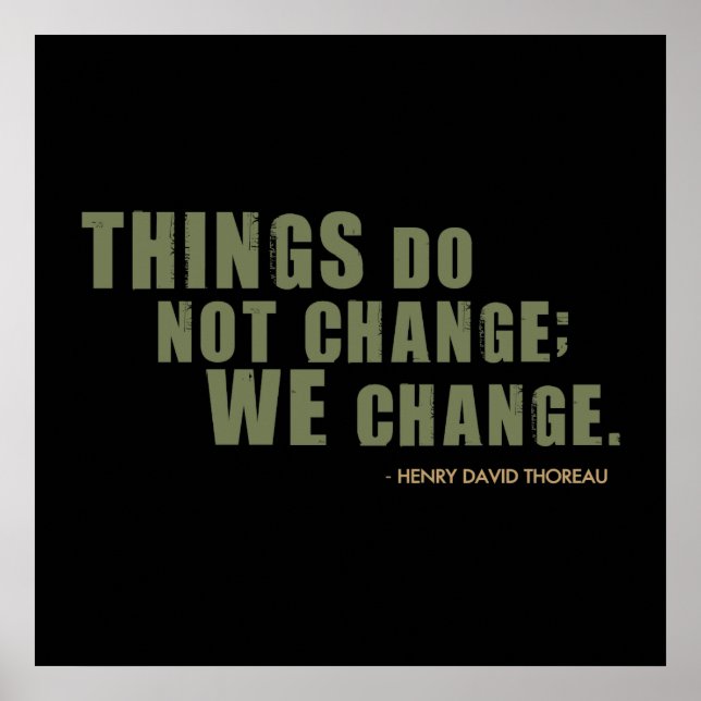 Póster Cita de Henry David Thoreau (Frente)