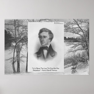 Póster Cita de Henry David Thoreau
