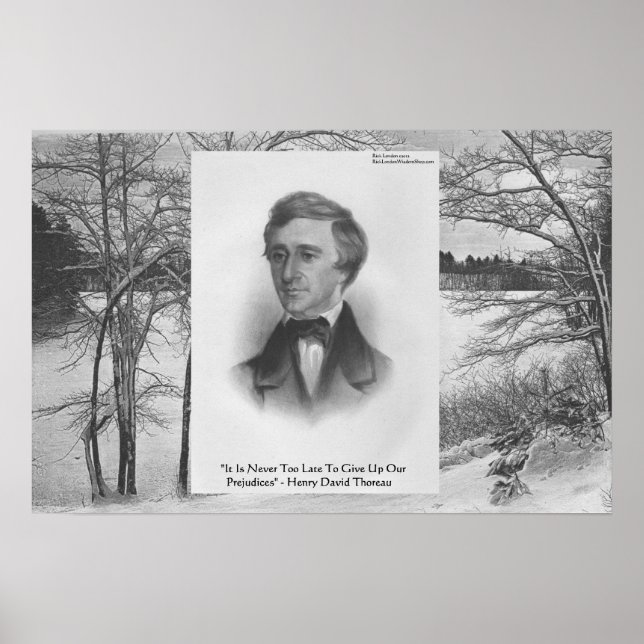 Póster Cita de Henry David Thoreau (Frente)