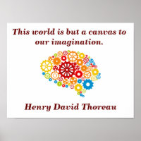 Cita de Henry David Thoreau - poster