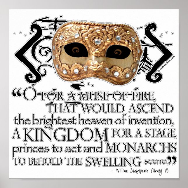 Póster Cita de Henry V (Frente)