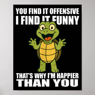 Póster Cita de humor para adultos que resulta ofensiva y