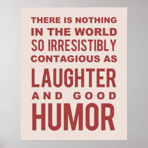 Póster Cita de humor, Poster de tipografía