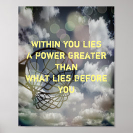 Póster Cita de imágenes motivadora Netball